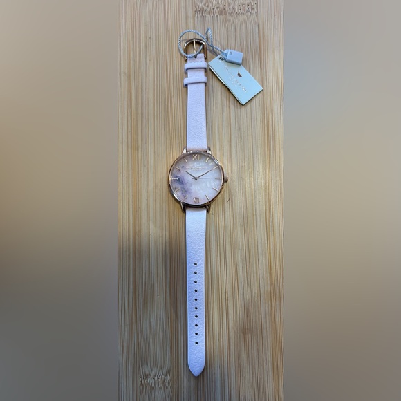 OLIVIA BURTON WATCH WITH 38MM SEMI PRECIOUS STONE FACE WITH FLORALS. - Picture 5 of 6